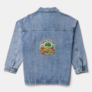 Veggie Virtuoso – Grappige Groenteliefhebber T-Shi Denim Jacket
