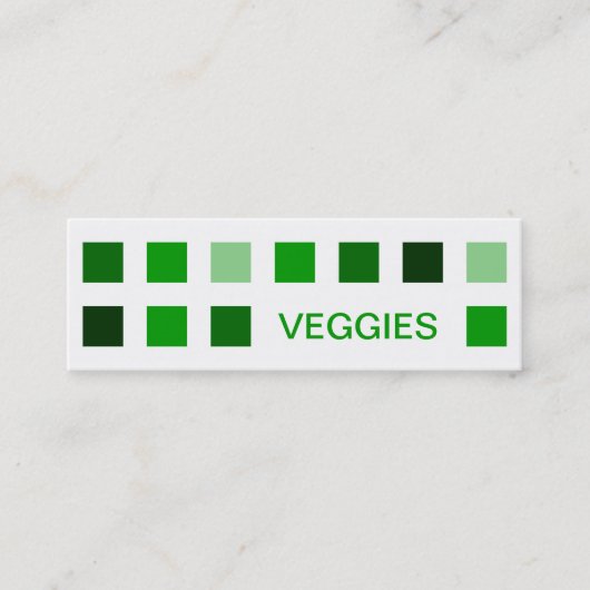 VEGGIEËN (moskeesvierkantjes) Mini Visitekaartje (Voorkant)