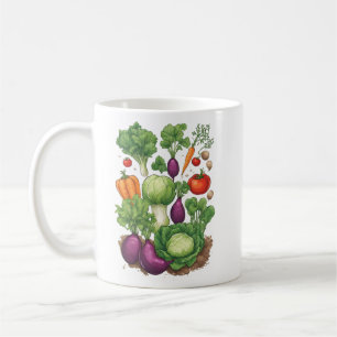 Veggies 4 tuinieren, cadeau, groenten, tuinman koffiemok
