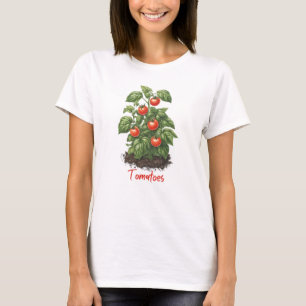 Veggies 8 tomaten, fruit, tuinieren, eten, plant t-shirt