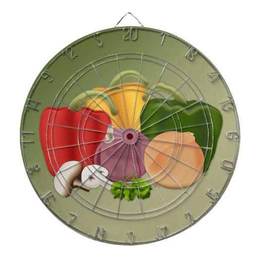 Veggies Dartbord (Voorkant)