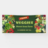 Veggies Direct uit Boerderij Spandoek (Horizontaal)