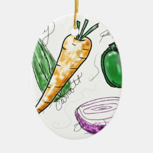 Veggies Keramisch Ornament