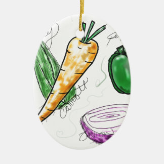 Veggies Keramisch Ornament