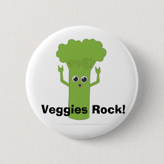 Veggies Rock. Ronde Button 5,7 Cm