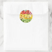 Veggies Ronde Sticker (Tas)