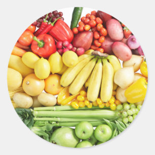 Veggies Ronde Sticker