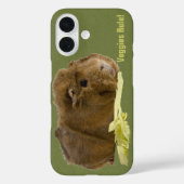Veggies Rule Cute Ginger Guinee met selderij Case-Mate iPhone Case (Achterkant)