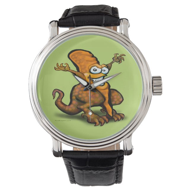 Veggiesaurus Rex Horloge (Voorkant)