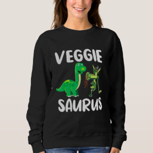 Veggiesaurus Vegetarisch Dino Geen Vlees Plant Geb Trui