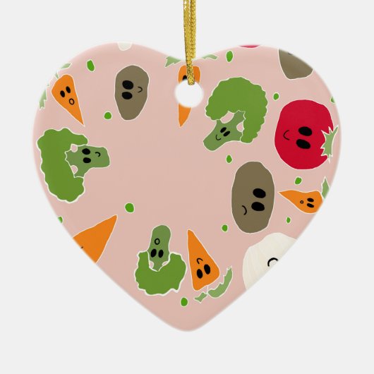 veggis zwerm keramisch ornament (Voorkant)