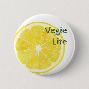 Vegie Life LEMON Button