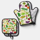 Vegis  ovenwant & pannenlap set (Voorkant / Achterkant)