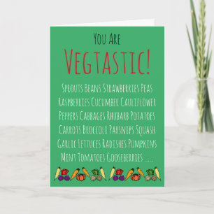 Vegtastic Gardener's Happy Birthday gepersonalisee Kaart