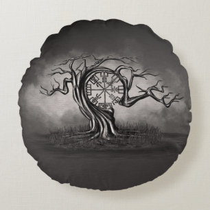 Vegvisir-boom Rond Kussen