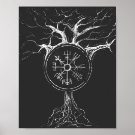 Vegvisir-boom van leven poster