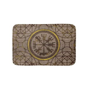Vegvisir. De Magische Navigatie Viking Compass Badmat