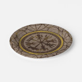 Vegvisir. De Magische Navigatie Viking Compass Papieren Bordje (Gekanteld)