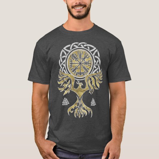 Vegvisir en Phoenix T-shirt (Voorkant)