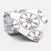 Vegvisir IJslandse beschermende runen Stropdas (Opgerold)