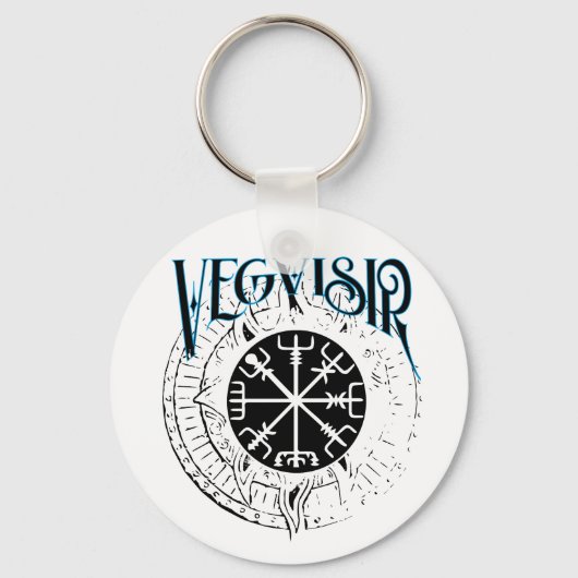 vegvisir nordic pathfinder compass sleutelhanger (Voorkant)