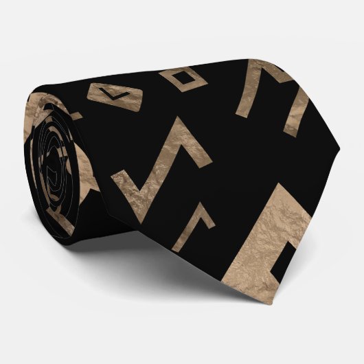 Vegvisir Tree of life Yggdrasil and Runes Stropdas (Opgerold)