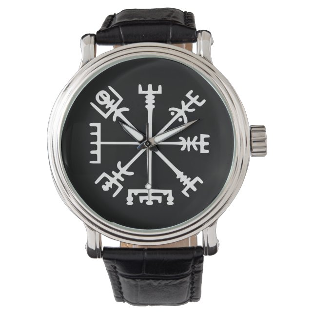 Vegvísir (Viking Compass) Horloge (Voorkant)