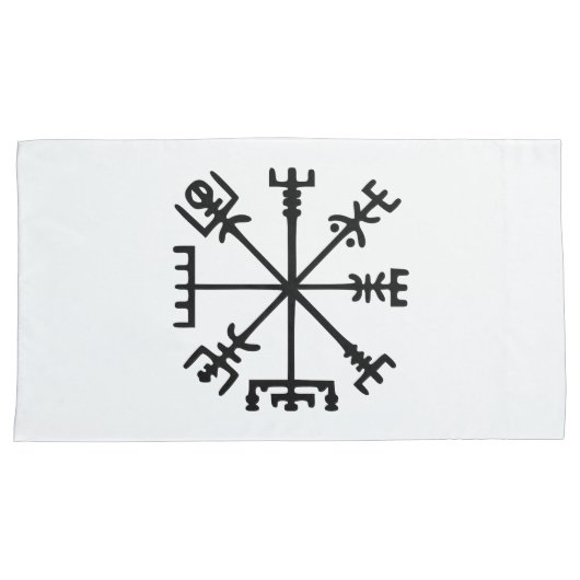 Vegvísir (Viking Compass) Kussensloop (Voorkant-Rechts)