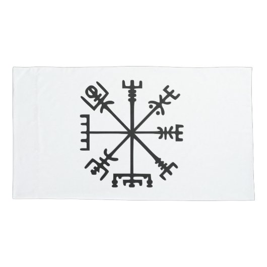 Vegvísir (Viking Compass) Kussensloop (Achterkant-Links)