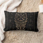 Vegvisir - Viking Compass op Futhark-patroon Kussen (Deken)