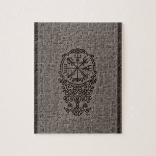 Vegvisir - Viking Compass op Futhark-patroon Legpuzzel