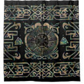 Vegvisir - Viking Compass Ornament Douchegordijn (Voorkant)