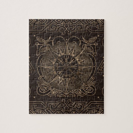 Vegvisir - Viking Compass Ornament Legpuzzel (Verticaal)