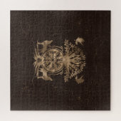 Vegvisir - Viking Compass Ornament Legpuzzel (Horizontaal)