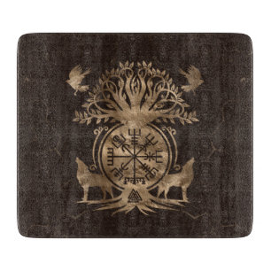 Vegvisir - Viking Compass Ornament Snijplank