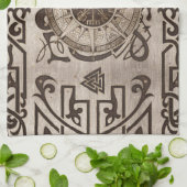 Vegvisir - Viking Compass Ornament Theedoek (Gevouwen)