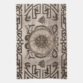 Vegvisir - Viking Compass Ornament Theedoek (Verticaal)
