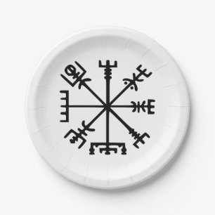 Vegvísir (Viking Compass) Papieren Bordje