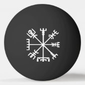 Vegvísir (Viking Compass) pingpongbal Pingpongballen (Achterkant)