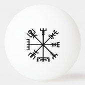 Vegvísir (Viking Compass) Pingpongballen (Achterkant)