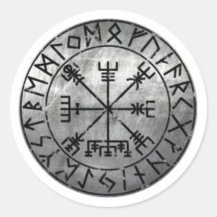 Vegvisir Viking Compass Ronde Sticker