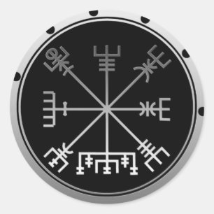 Vegvisir Viking Compass Ronde Sticker