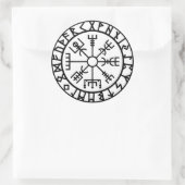 Vegvisir (Viking Compass) Ronde Sticker (Tas)