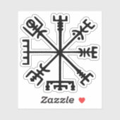 Vegvísir (Viking Compass) Sticker (Vel)