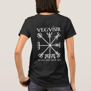 Vegvisir "Viking compass" (wit) T-shirt