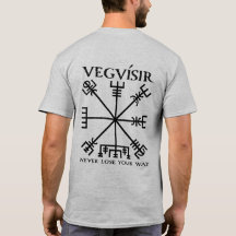 Vegvisir "Viking compass" (zwart)