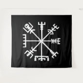 Vegvísir (Viking Kompas) Wandkleed (Voorkant (horizontaal))