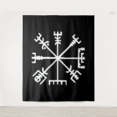 Vegvísir (Viking Kompas) Wandkleed (Voorkant)