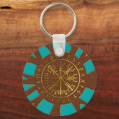 Vegvisir - Viking Navigation Compass Sleutelhanger (Voorkant)