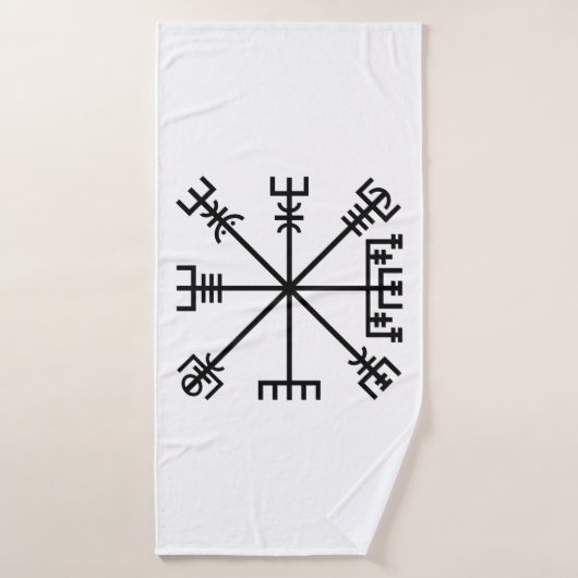 Vegvisir Viking Symbol Badhanddoek (Badhanddoek)